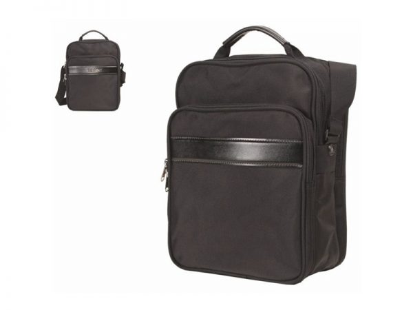 Black Nylon Multifunctional Vertical Portable Business Briefcase