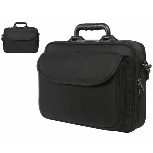 Black Nylon 15.3 Inch Business Travel Briefcase