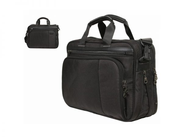 Multifunctional Black Nylon 15.7 Inch Luxury Travel Briefcase