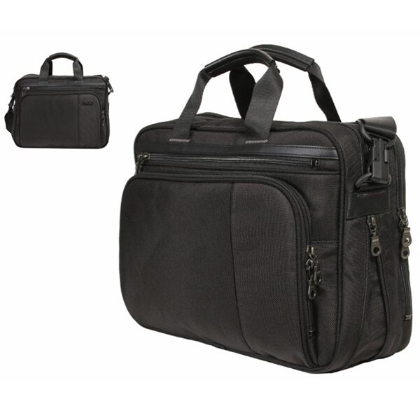 Multifunctional Black Nylon 15.7 Inch Luxury Travel Briefcase