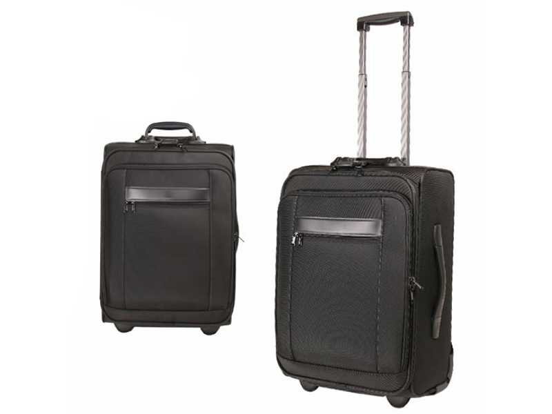 Black 19-inch Two-Wheeled Business Laptop Trolley Luggage Case