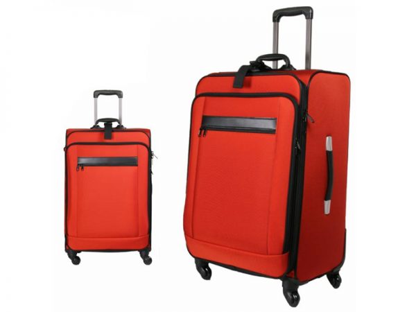 Red Wide 26-inch Four-Wheeled Travel Trolley Luggage Case - Taiwan