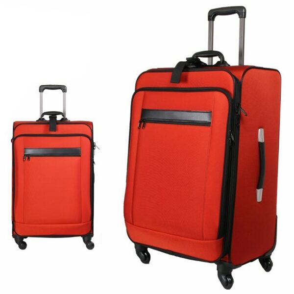 Red Wide 26-inch Four-Wheeled Travel Trolley Luggage Case