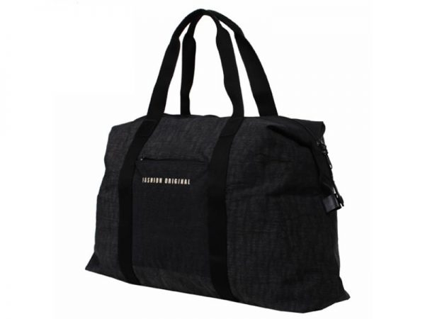 Black Lightweight Large Travel Portable Duffel Bag