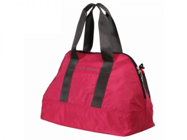 Pink Super Lightweight Travel Wide Bottom Duffel Bag