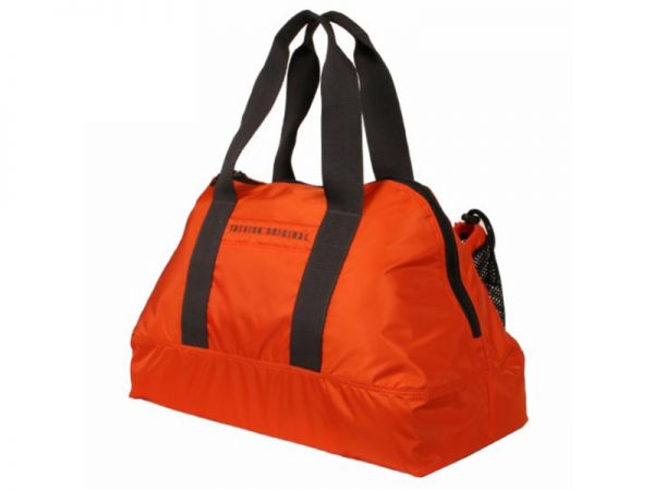 Orange Super Lightweight Travel Wide Bottom Duffel Bag