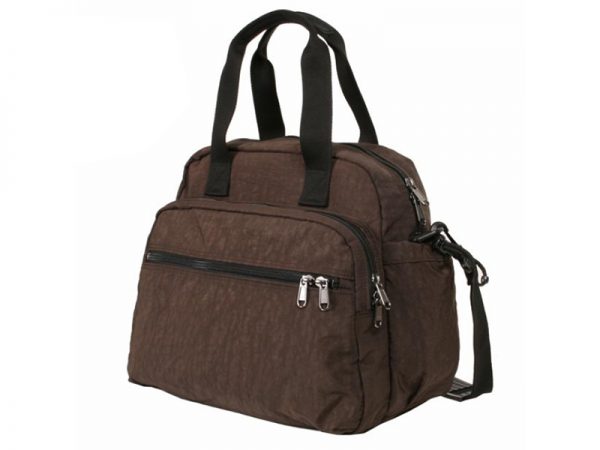 Brown Super Lightweight Portable Shoulder Duffle Bag