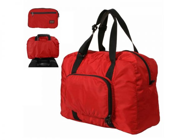 Red Lightweight Folding Large Square Duffel Bag