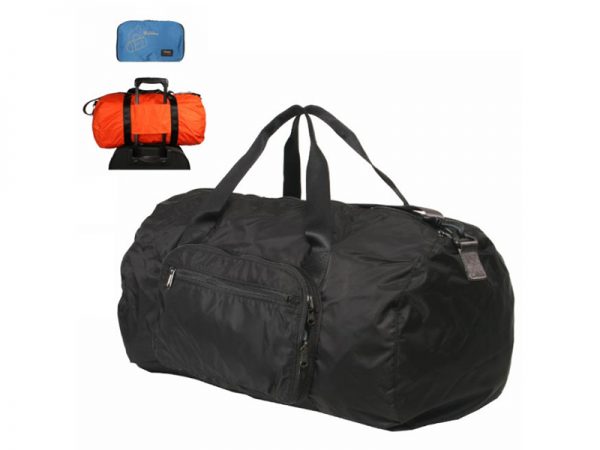 Black Lightweight Folding Large Capacity Duffel Bag