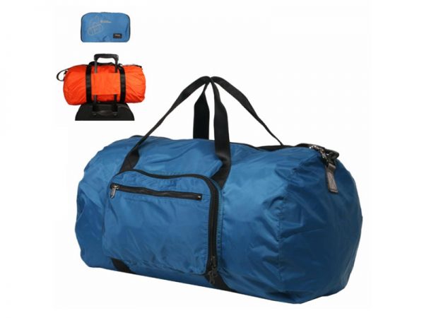 Blue Lightweight Folding Large Capacity Duffel Bag