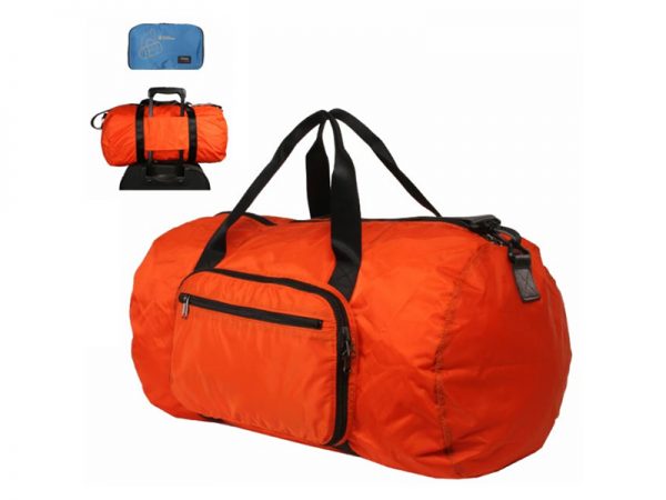 Orange Lightweight Folding Large Capacity Duffel Bag