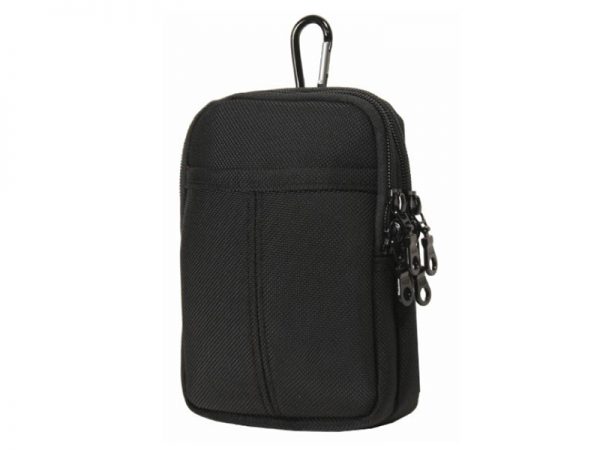 Black 6.3-Inch M-Size Double Layer Travel Pouch