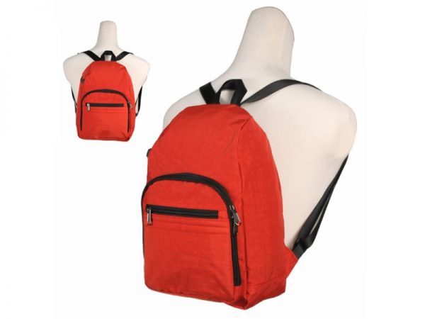 Essential Orange Water Repellent Leisure Nylon Backpack Bag