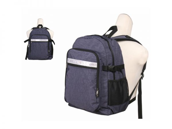 Outdoors Violet Leisure Side Net Pockets Nylon Backpack Bag