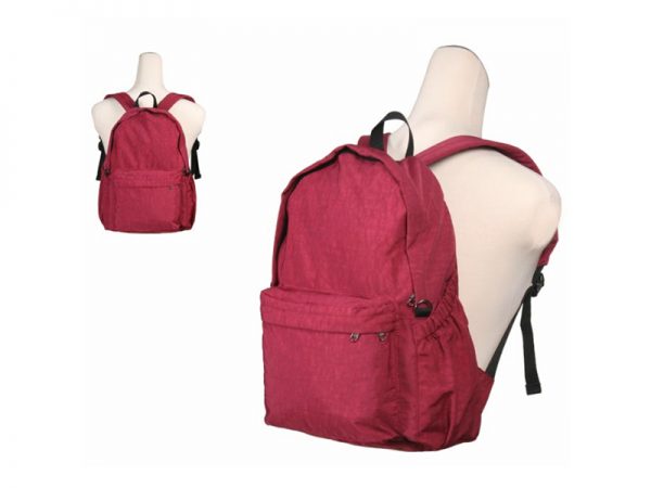 Comfy Red Lightweight Leisure Nylon Backpack Bag
