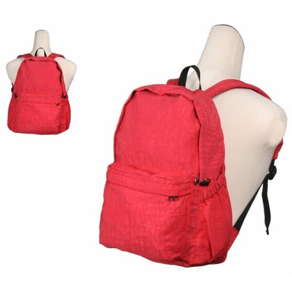 Comfy Orange Lightweight Leisure Nylon Backpack Bag