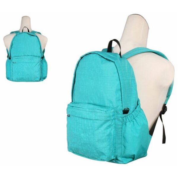 Comfy Aqua Lightweight Leisure Nylon Backpack Bag