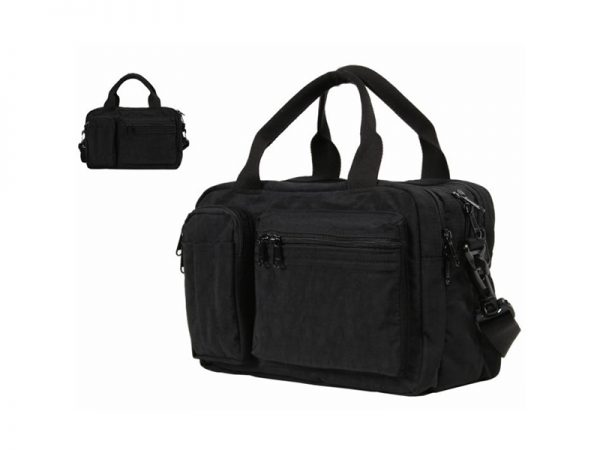 Black Multi-Use Cross Body Carry-on Shoulder Strap Bag