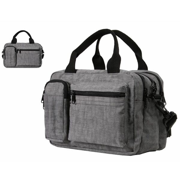 Grey Multi-Use Cross Body Carry-on Shoulder Strap Bag